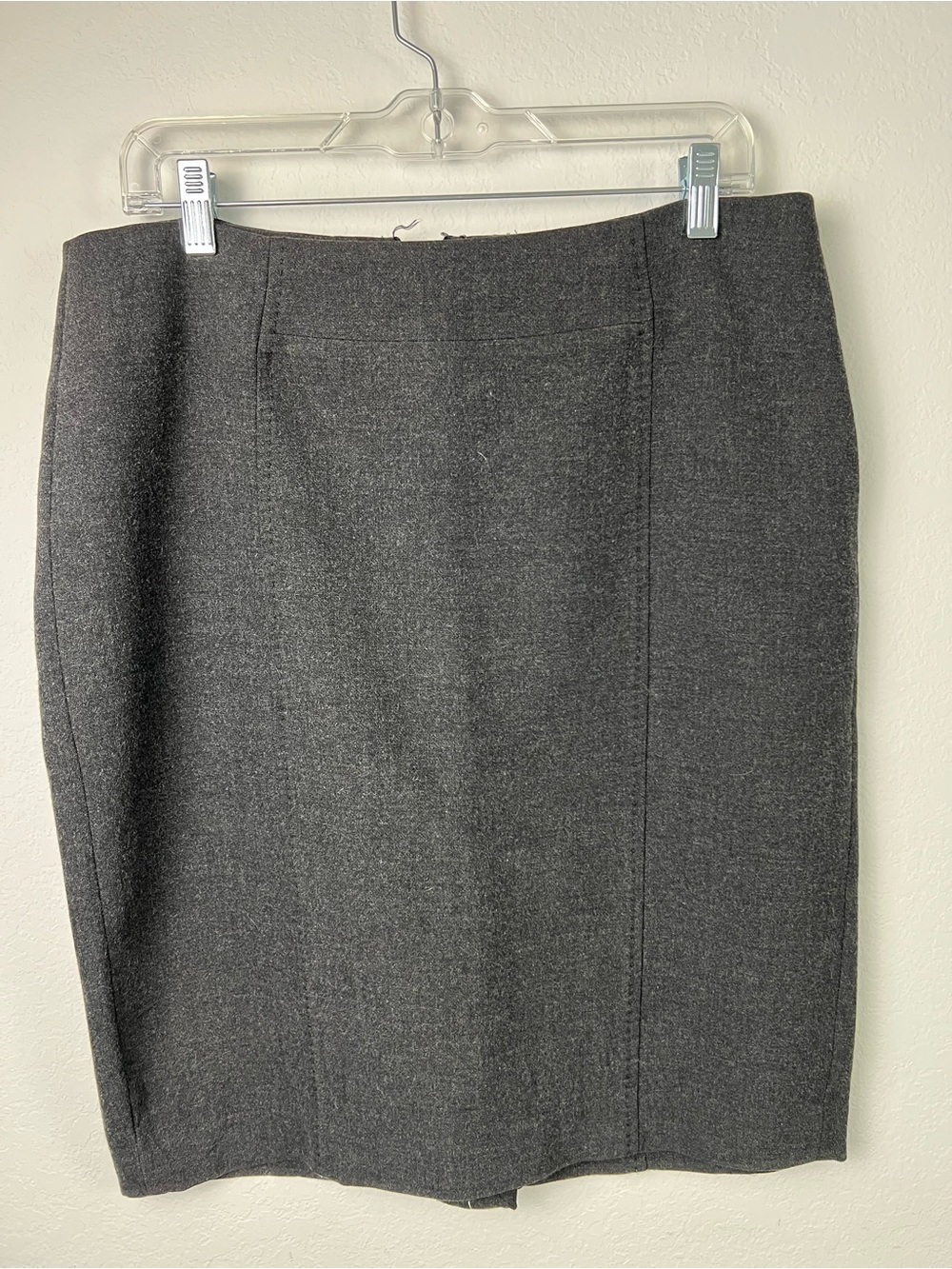 Loft Charcoal Gray Office Fall Winter Pencil Skirt
